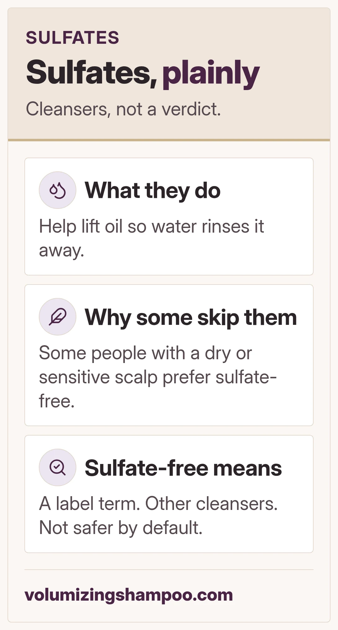 Sulfates, plainly. Cleansers, not a verdict.