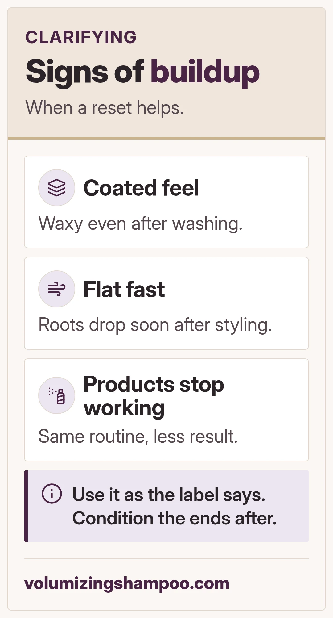 Signs of buildup. When a reset helps.